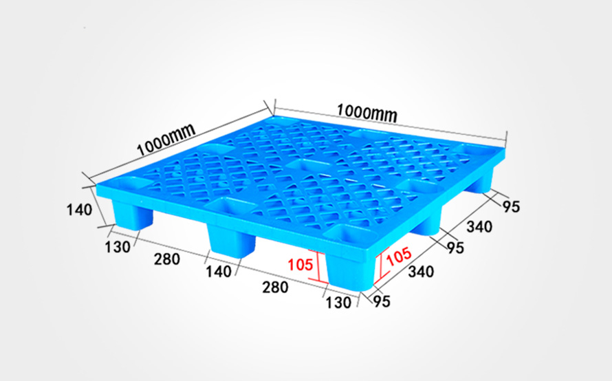 1010网格轻型九脚托盘